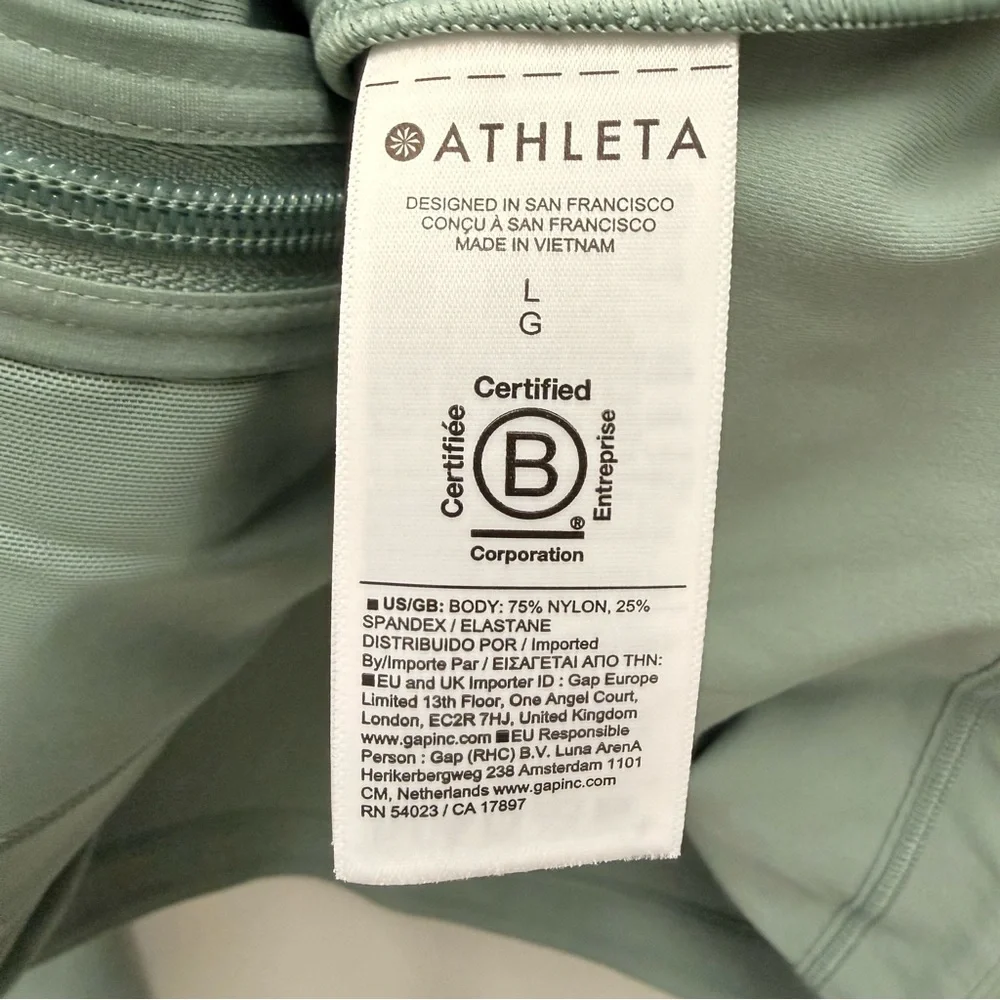 NWT Athleta M Salutation Jacket 2.0 Agave Green, Large - Picture 9 of 9